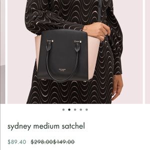 Kate Spade ♠️ Sydney medium leather satchel NEW